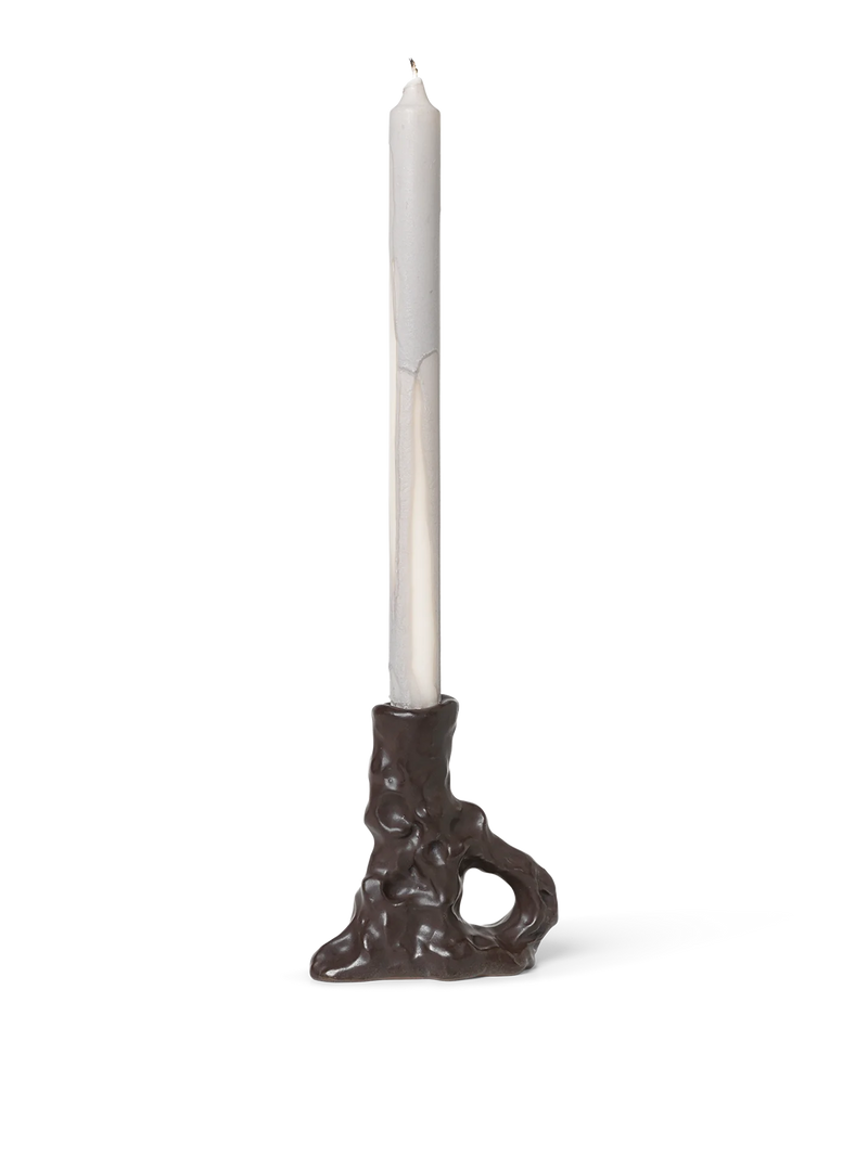 Ferm LIVING | Single Dito Candle Holder - Dark Brown