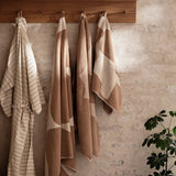 ferm LIVING | Ebb Hand Towel - Sand/Off-White