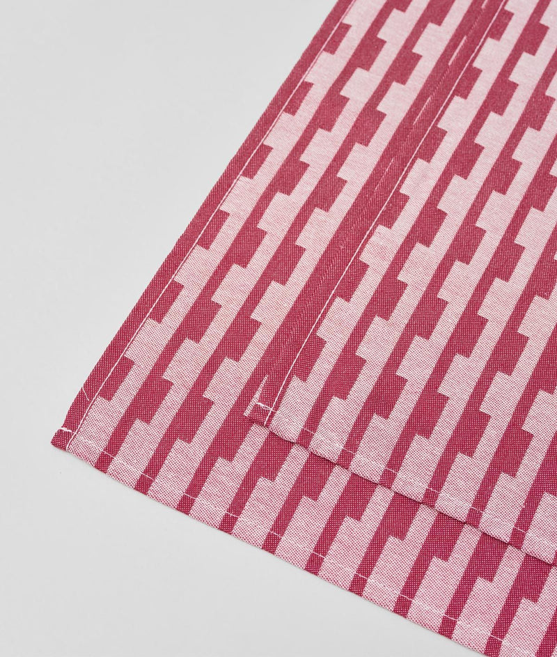 Kangan Arora for Wrap | Stripes Napkins - Burgundy/Natural