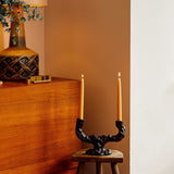 Ferm LIVING | Dito Double Candle Holder - Dark Brown