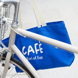 Earl of East | Café Market Bag - Café Logo Print - Blue