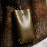 Earl of East x Kate Sheridan | Leather Jigsaw Pouch - Olive