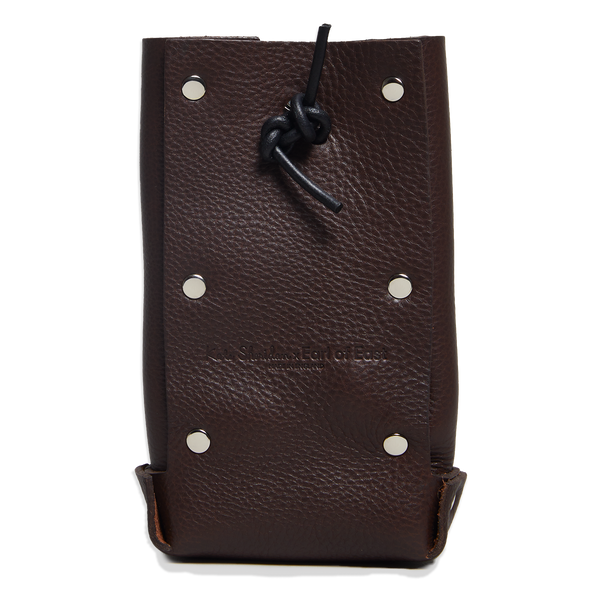 Earl of East x Kate Sheridan | Leather Jigsaw Pouch - Tumbled Brown