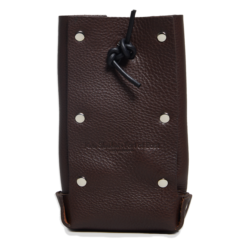 Earl of East x Kate Sheridan | Leather Jigsaw Pouch - Tumbled Brown