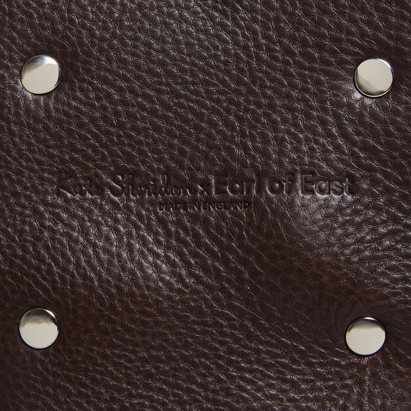 Earl of East x Kate Sheridan | Leather Jigsaw Pouch - Tumbled Brown