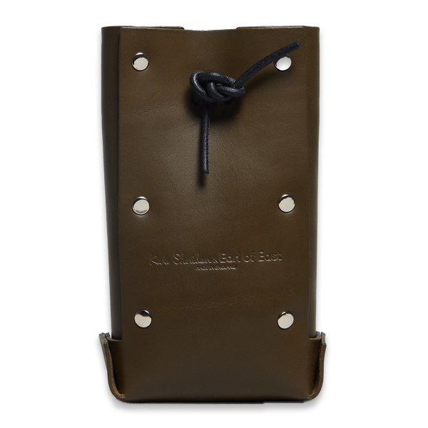 Earl of East x Kate Sheridan | Leather Jigsaw Pouch - Olive