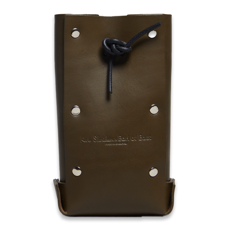 Earl of East x Kate Sheridan | Leather Jigsaw Pouch - Olive