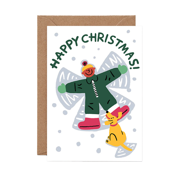 Cari Vander Yacht | Snow Angel Embossed Christmas Card