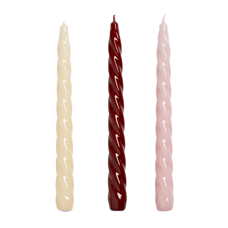 &Klevering | Bravo Candle Sticks - Set Of 3 - Reds