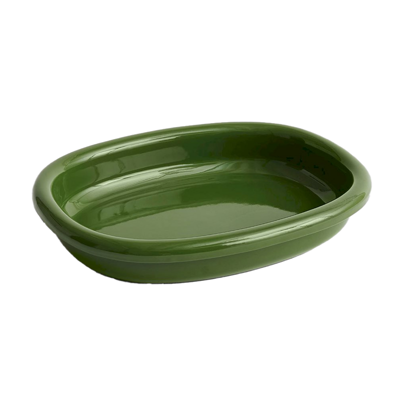 HAY | Barro Oval Dish - Large - Green