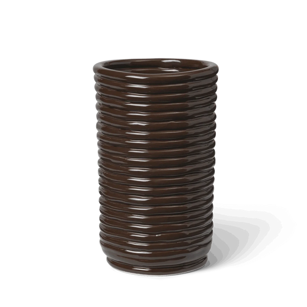 ferm LIVING | Corduroy Vase - Carob Brown