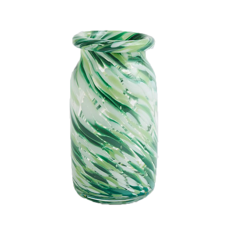 12 Dark Green Glazed Shades Vase | King's Cross