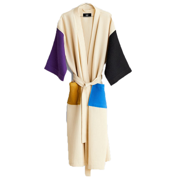 HAY | Waffle Bathrobe - Cream Multi