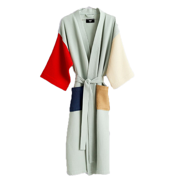 HAY | Waffle Bathrobe - Glacier Multi