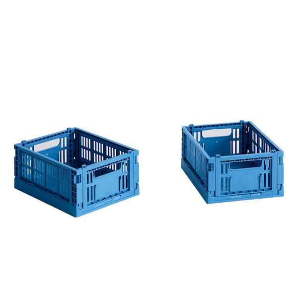 HAY | Colour Crate - Mini Set of 2 - Electric Blue