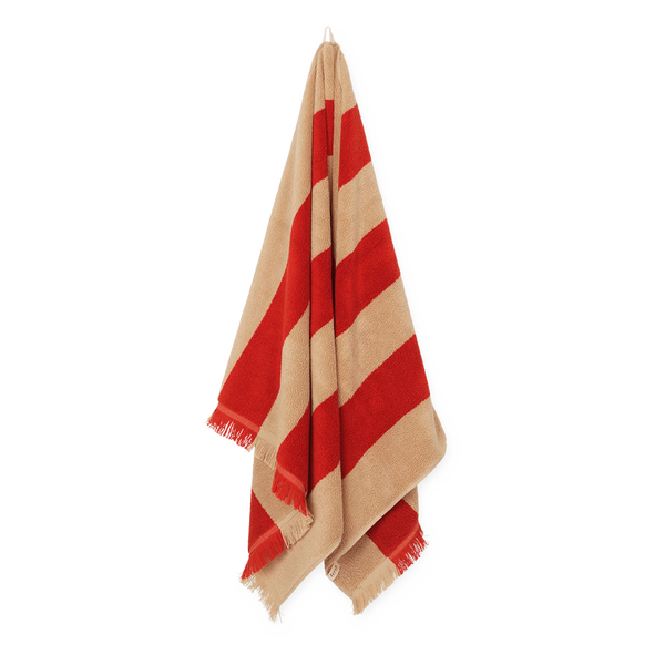 ferm LIVING | Alee Bath Towel - Red/Camel