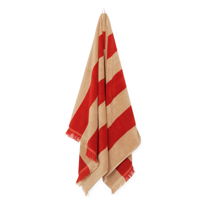 ferm LIVING | Alee Bath Towel - Red/Camel