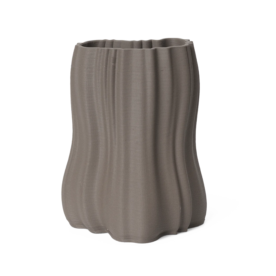 Ferm LIVING | Moire Vase - Small - Anthracite | King's Cross