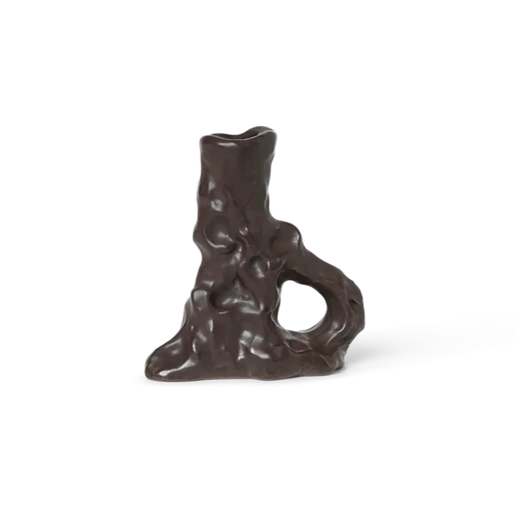 Ferm LIVING | Single Dito Candle Holder - Dark Brown