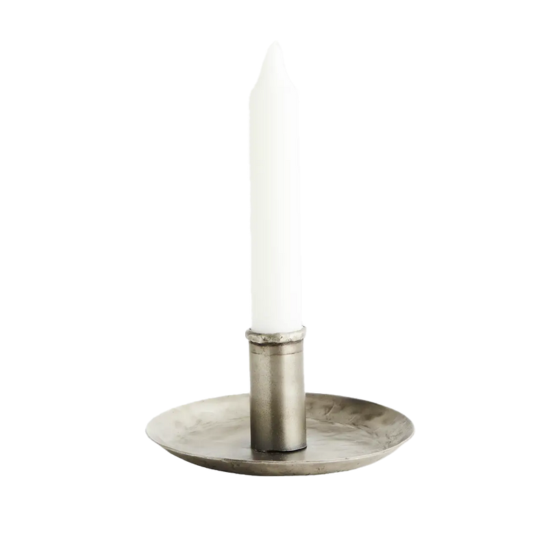 Madam Stoltz | Hand Forged Candle Holder - Silver