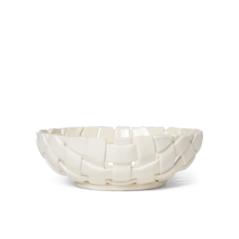 ferm LIVING | Plait Bowl Ø30 - Off-White