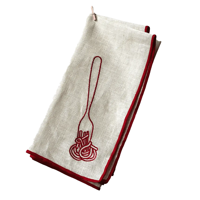 MÆGEN | Linen Blend Napkins - Set of 2 - Spaghetti