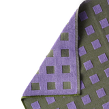 Kangan Arora for Wrap | Squares Tea Towel - Lilac & Olive