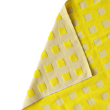 Kangan Arora for Wrap | Squares Tea Towel - Yellow & Oat