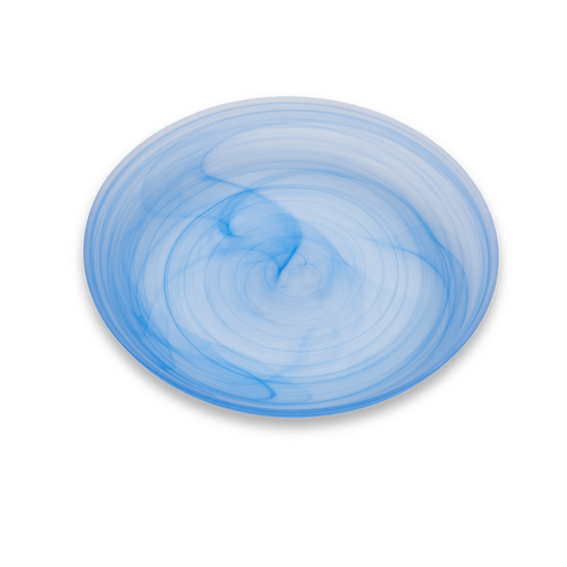 Normann Copenhagen Cosmic deep glass plate, 22 cm, blue