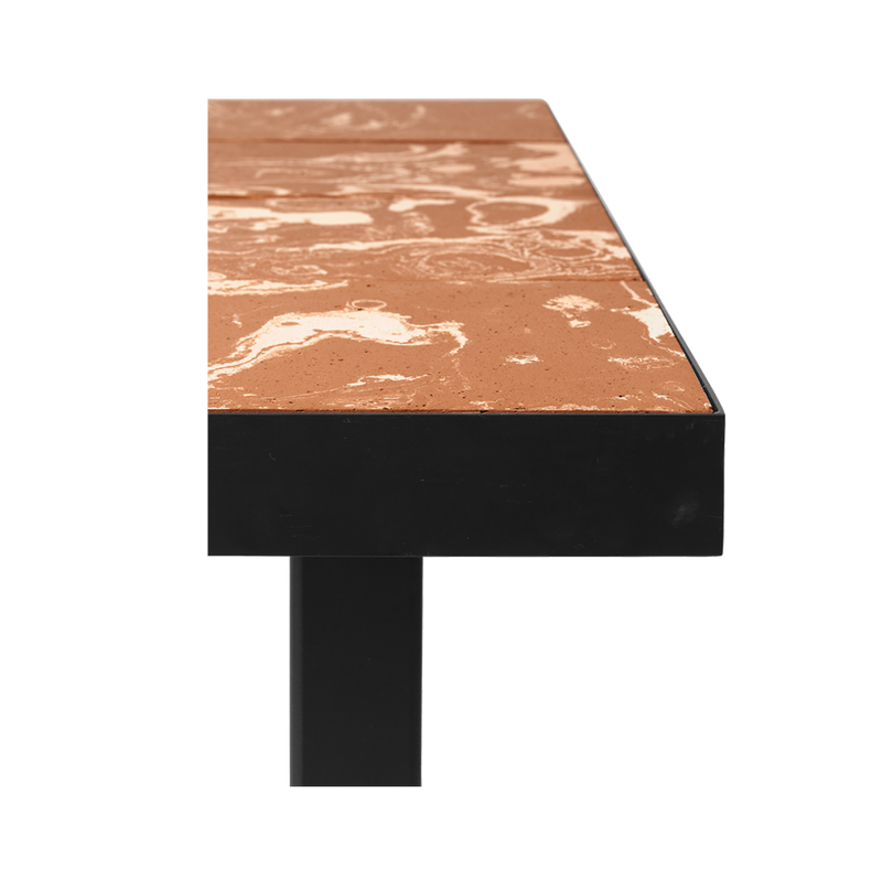 ferm LIVING | Flod Small Table - Terracotta and Black